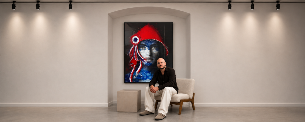 O Gringo Marianne at the French Embassy in Lisbon by French artist Bastien Tomasini.