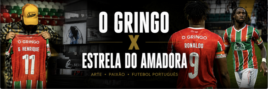 O Gringo Estrela da Amadora junto ao mural Sonhadores